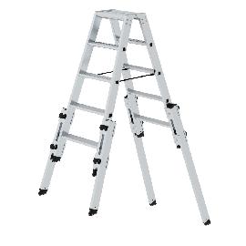 Alu-Stufen-Stehleiter treppengängig Produktbild